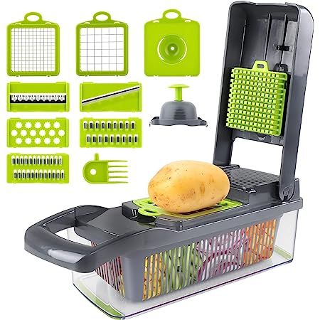 12 In 1 Manual Vegetable Chopper Kitchen Gadgets Food Chopper