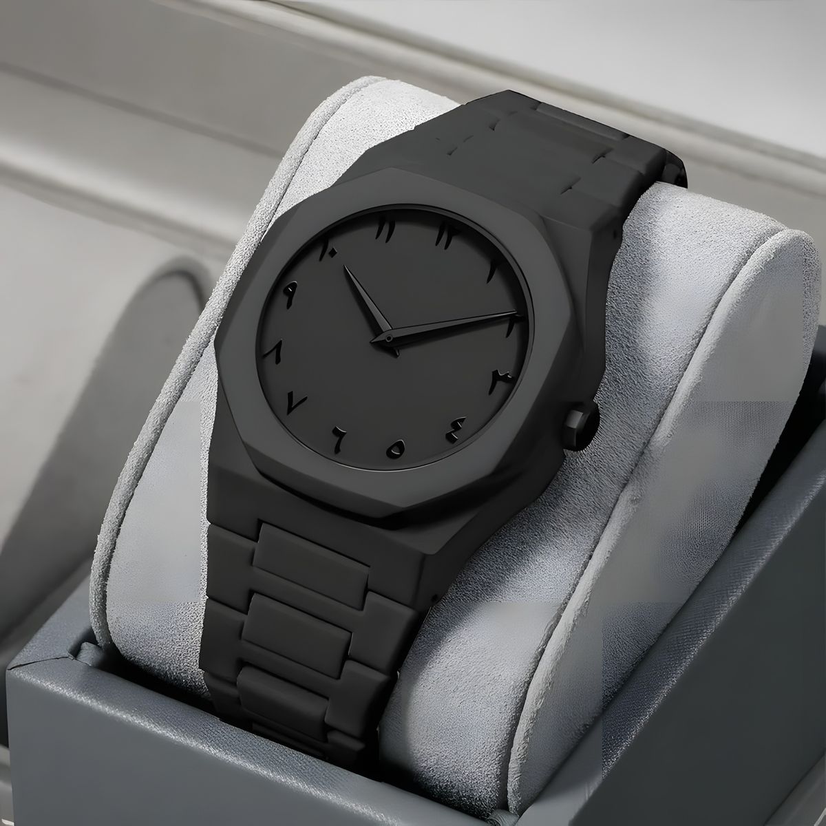 Black Arabic Aura Watch