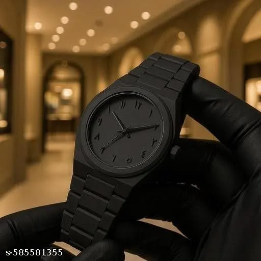 Black Arabic Aura Watch
